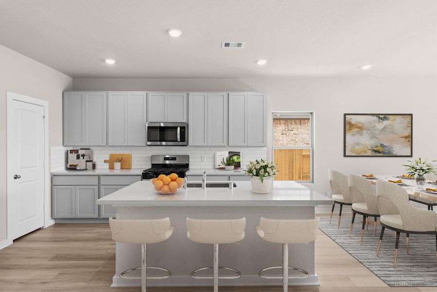 Furnished interior view inside a new home in Windrose Green, Angleton (Image 7).