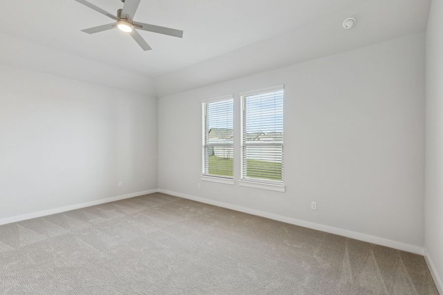 Bedroom in the Stanley II home plan by Trophy Signature Homes – REPRESENTATIVE PHOTO Bedroom in the Stanley II home plan by Trophy Signature Homes – REPRESENTATIVE PHOTO