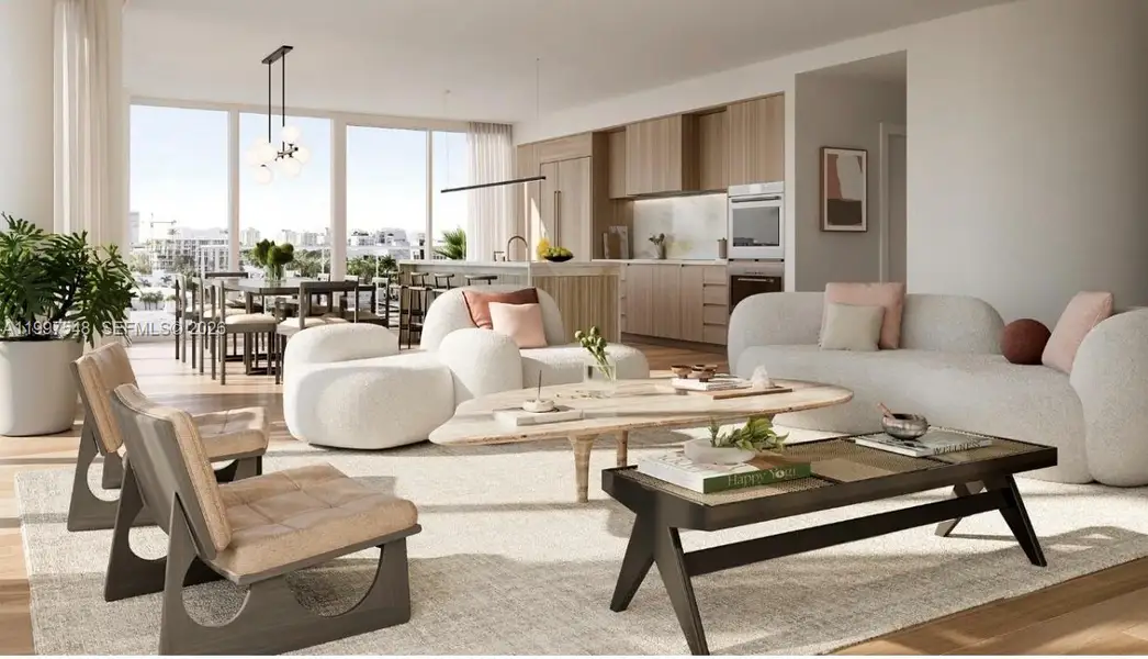 Furnished interior view inside a new home in The WELL Bay Harbor Islands, Bay Harbor Islands (Image 3).