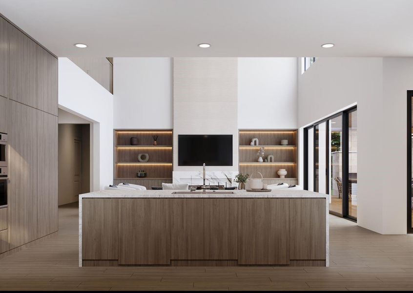 Furnished interior view inside a new home in , Spring (Image 5).