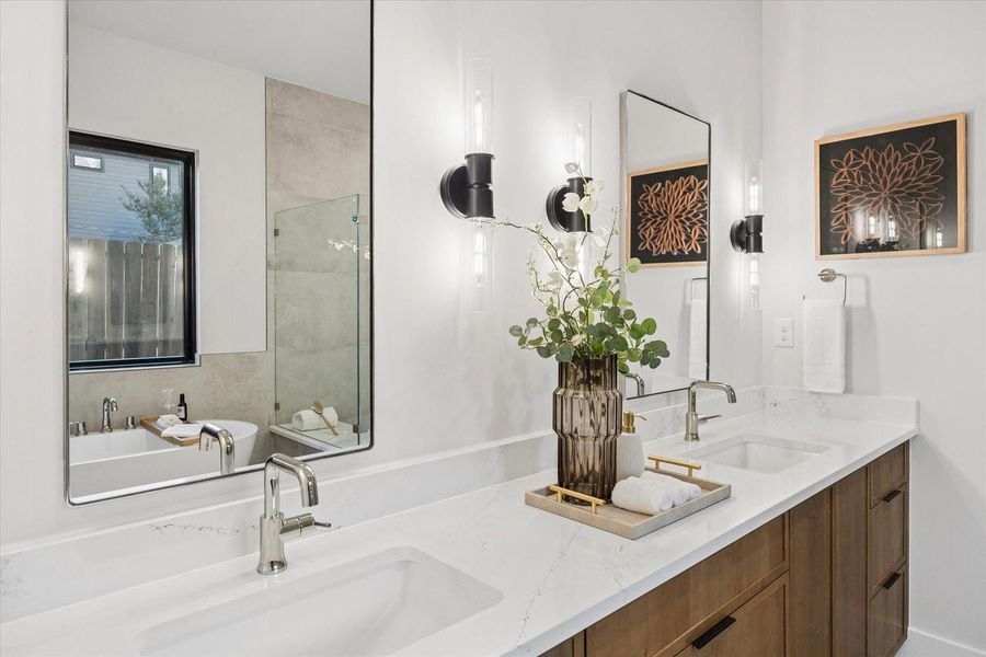 Furnished interior view inside a new home in , Houston (Image 11).