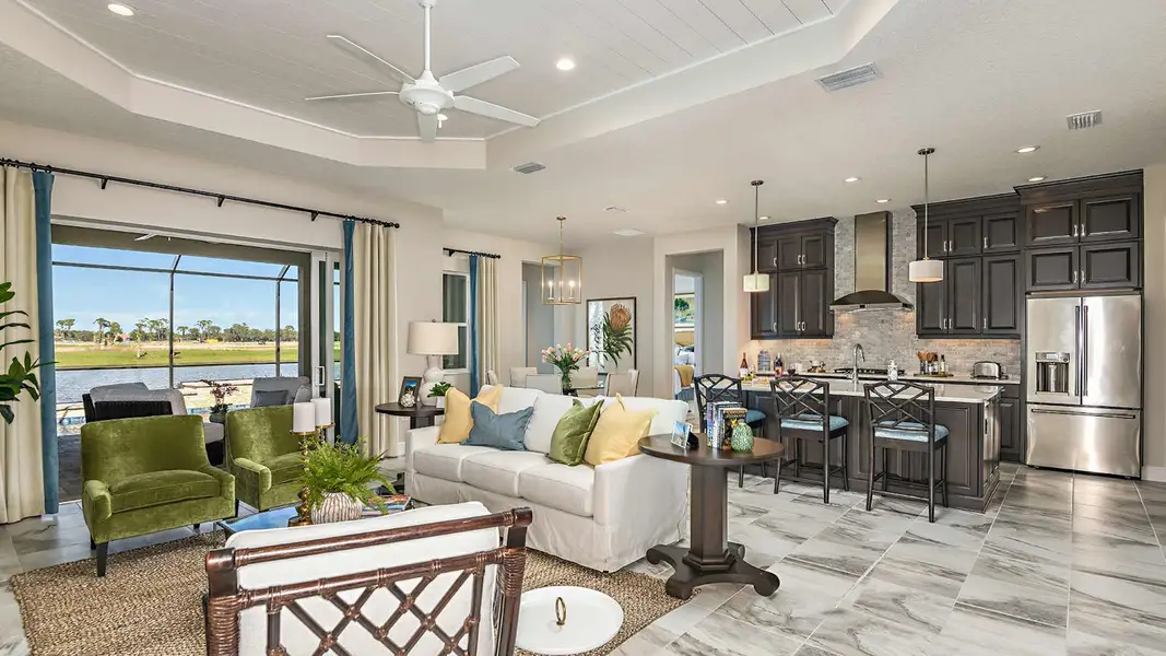 Representative furnished interior of a home built from the Bright Meadow 2 by Neal Communities in Verandah Real Estate and Homes for Sale in Fort Myers, FL - Neal Communities, Fort Myers (Image 13).