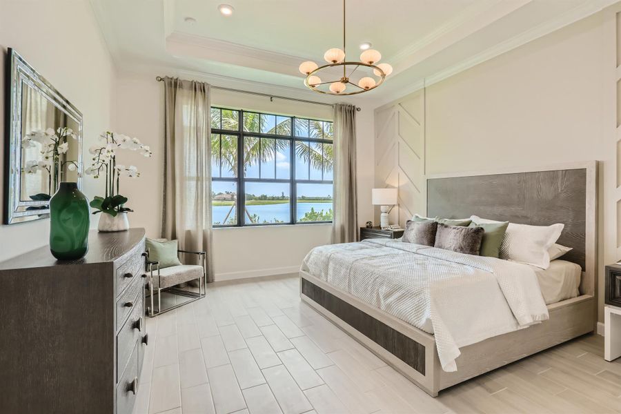 Furnished interior view inside a new home in Tesoro Club, Port St. Lucie (Image 12).