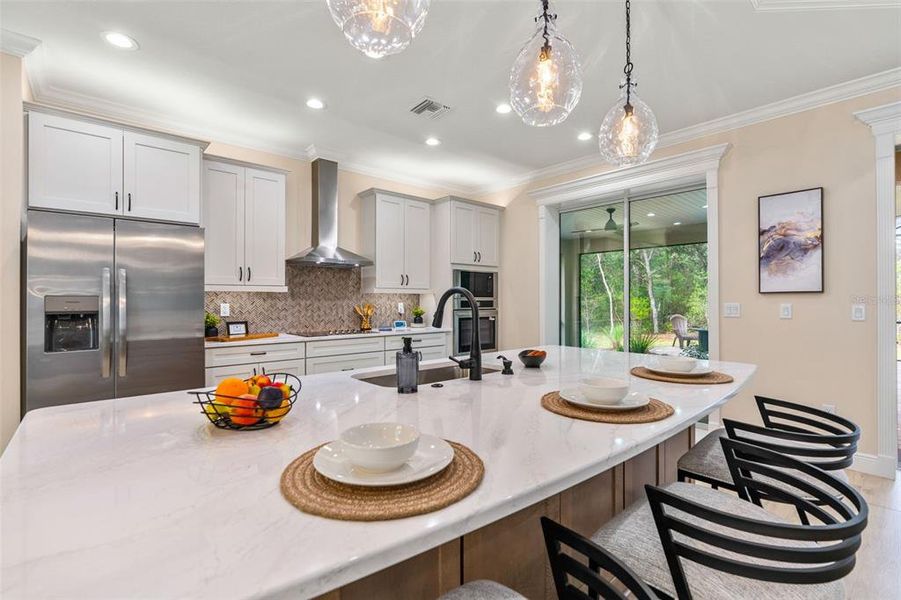 Furnished interior view inside a new home in , Beverly Hills (Image 8).