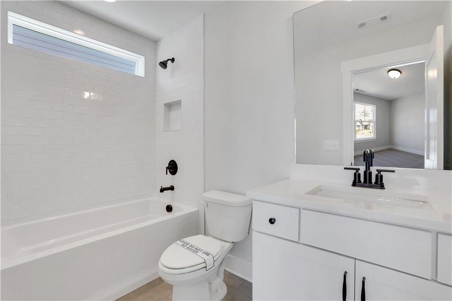 Furnished interior view inside a new home in Cambridge, Flowery Branch (Image 10). Furnished interior view inside a new home in Cambridge, Flowery Branch (Image 10).