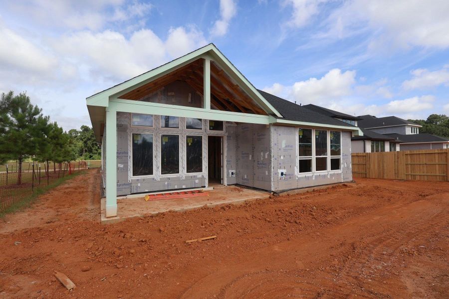 In-progress construction of a new home in Clopton Farms, Montgomery, TX (Image 4).