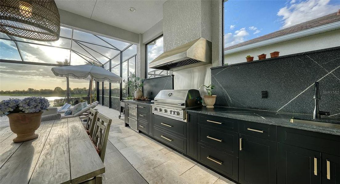 Exterior details and patio area of a home in , Sarasota (Image 30).