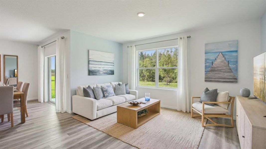 Furnished interior view inside a new home in Balm Grove, Wimauma (Image 12). Furnished interior view inside a new home in Balm Grove, Wimauma (Image 12).