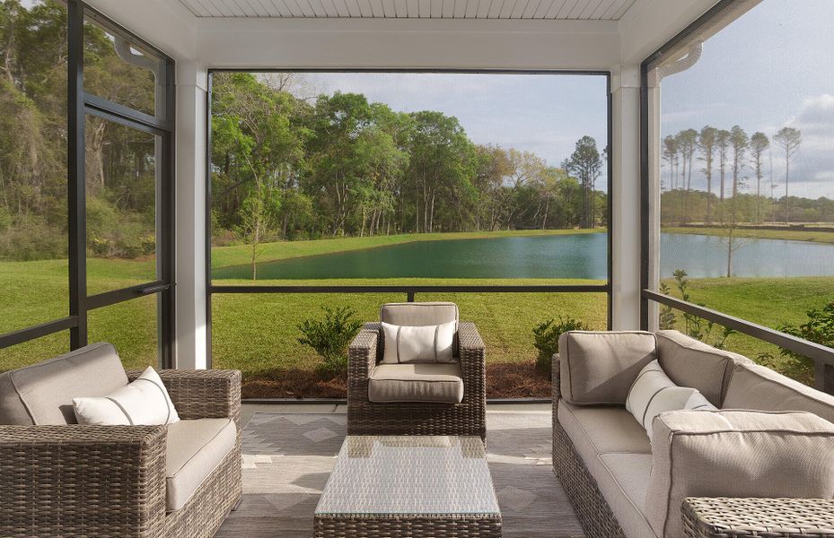 Furnished interior view inside a new home in Bradford Pointe, Summerville (Image 9).