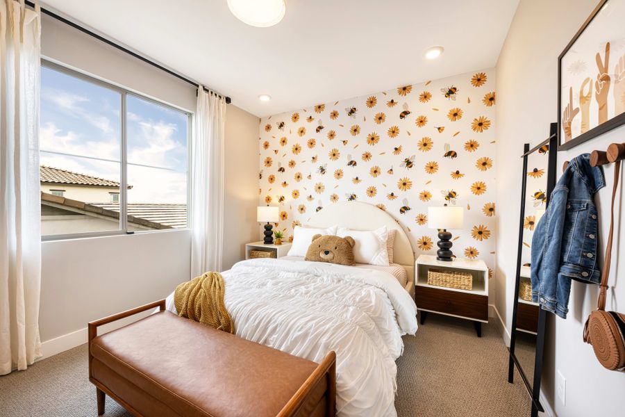 Representative furnished interior of a home built from the Willow Plan 40-9 by Tri Pointe Homes in Waterston Central, Gilbert (Image 17).