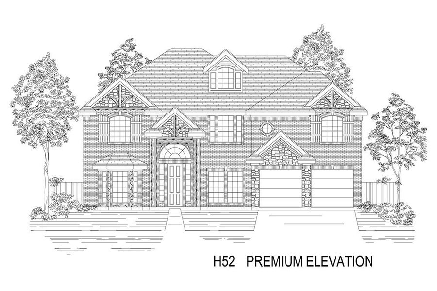 Representative rendering of the exterior for the Stonehaven 2F by First Texas Homes (Image 19). Representative rendering of the exterior for the Stonehaven 2F by First Texas Homes (Image 19).
