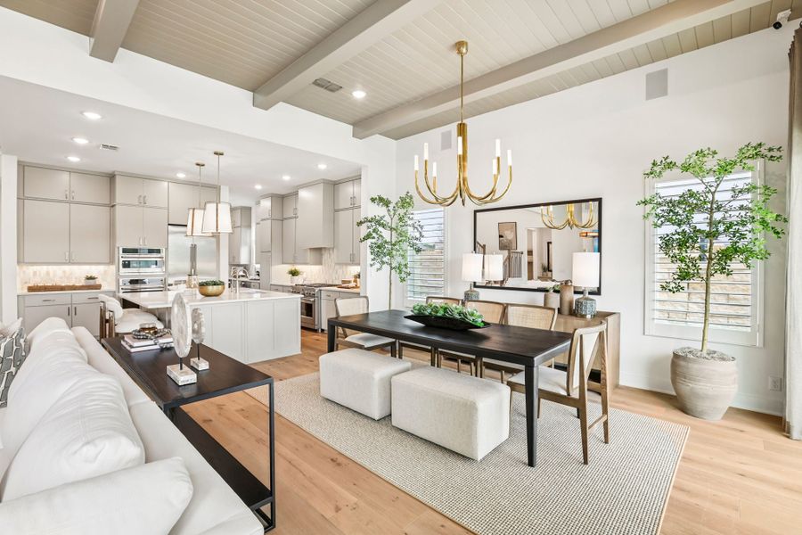 Representative furnished interior of a home built from the 5051 by Risewell Homes in Freedom at Anthem, Kyle (Image 10).