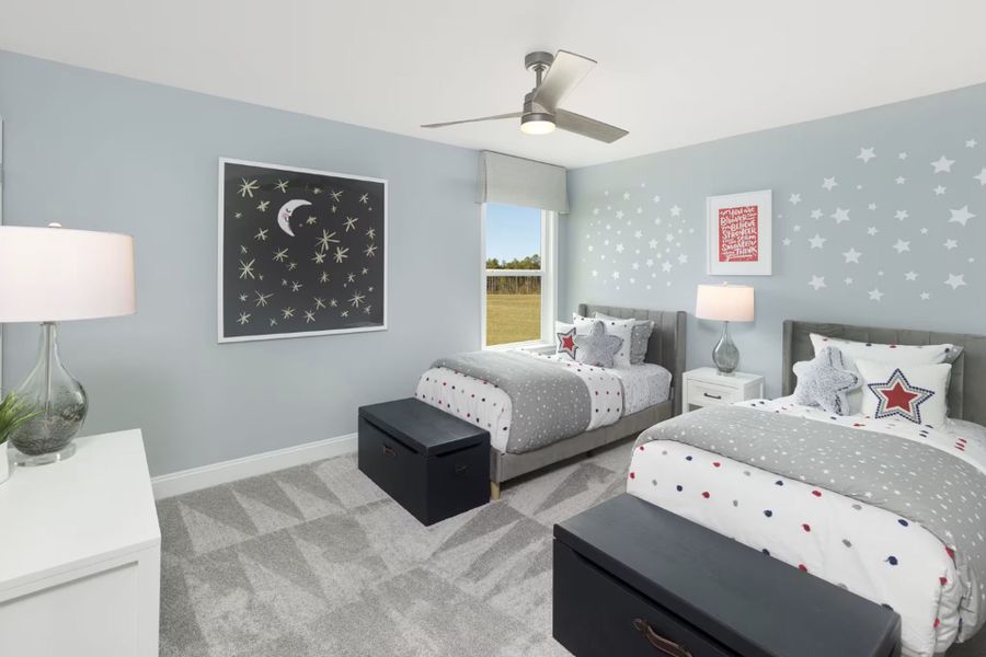 Representative furnished interior of a home built from the Woodward by Pulte Homes in Indigo Bay, Myrtle Beach (Image 19).