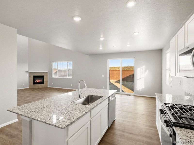 Furnished interior view inside a new home in , Commerce City (Image 11).