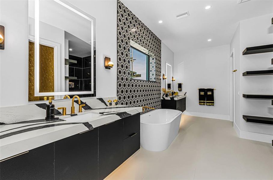Furnished interior view inside a new home in , Treasure Island (Image 17).