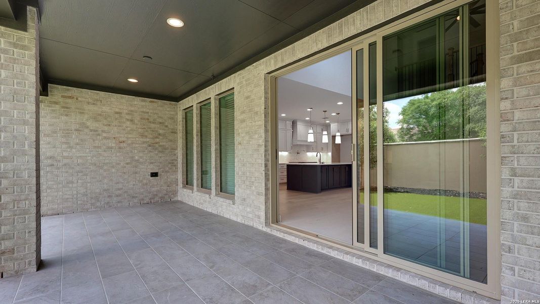 Exterior details and patio area of a home in The Dominion, San Antonio (Image 22).