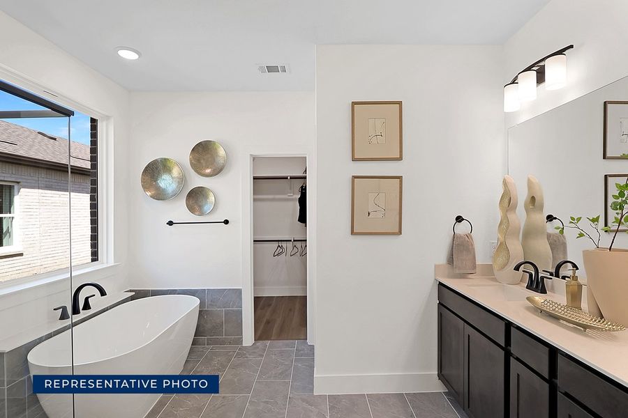 Representative furnished interior of a home built from the Ford F by First Texas Homes in Spiritas Ranch, Little Elm (Image 11).