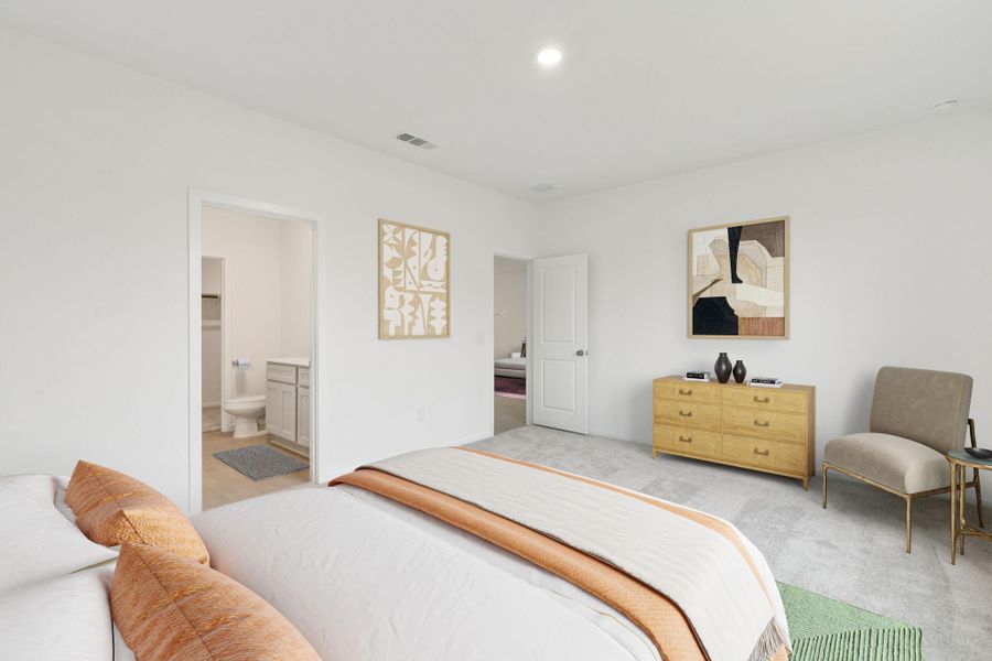 Furnished interior view inside a new home in Mavera, Conroe (Image 6).