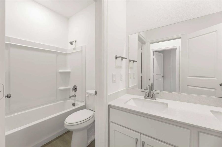 Furnished interior view inside a new home in Coyote Meadows 50s, Anna (Image 7).