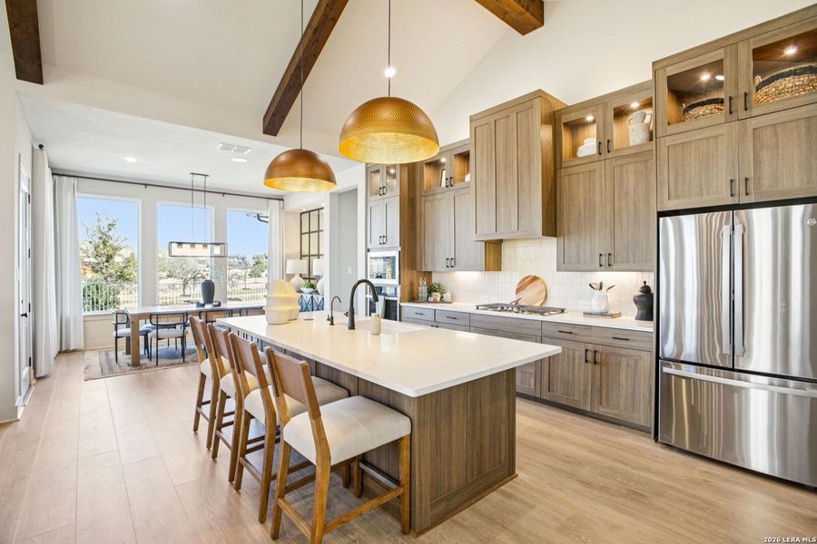 Furnished interior view inside a new home in Village at Three Oaks, Seguin (Image 7).
