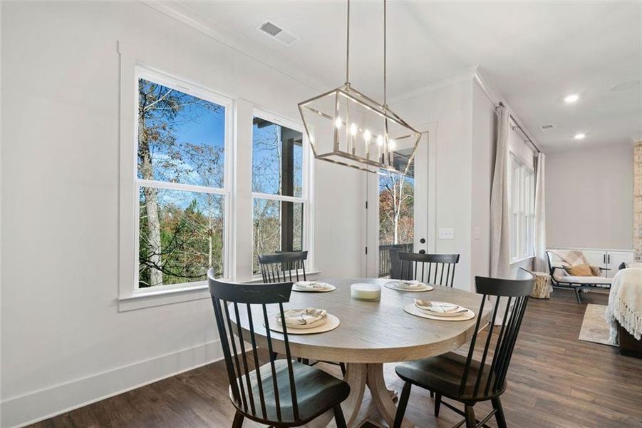 Furnished interior view inside a new home in , Ellijay (Image 3).