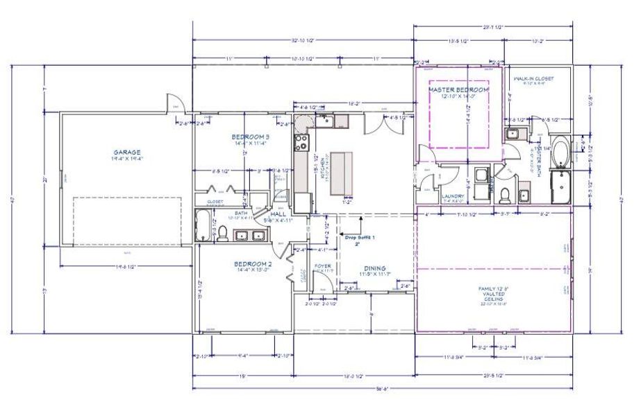 2D floor plan layout of this home in , Summerville, SC (Image 3).