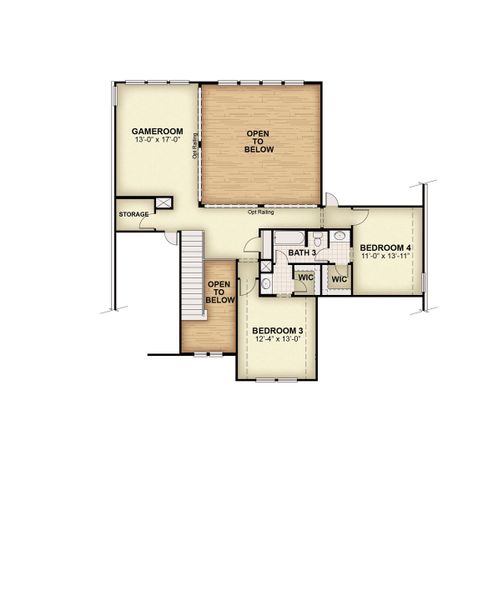 2D floor plan layout for the Edward- 70 ft Home Site by Rockwell Homes in Nelson Lake Estates, Rockwall, TX (Image 7). 2D floor plan layout for the Edward- 70 ft Home Site by Rockwell Homes in Nelson Lake Estates, Rockwall, TX (Image 7).