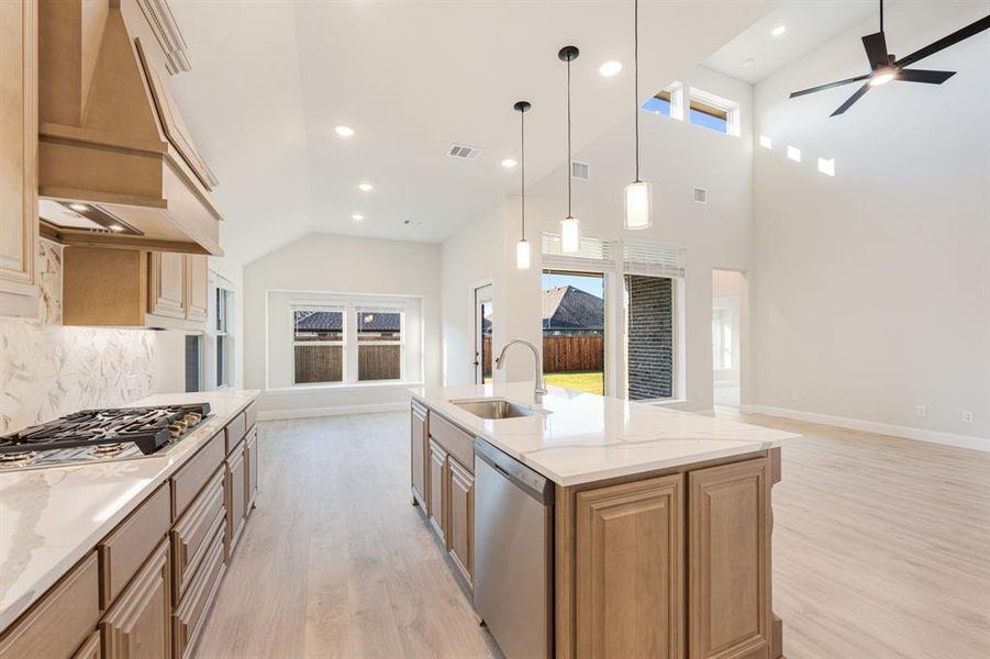Furnished interior view inside a new home in Woodstone, Providence Village (Image 7). Furnished interior view inside a new home in Woodstone, Providence Village (Image 7).
