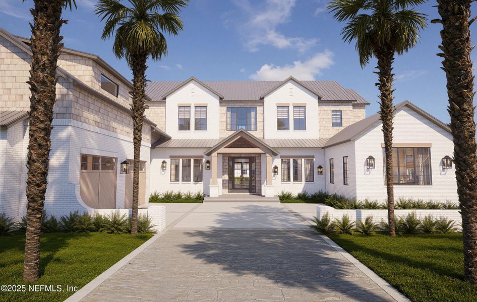 Front exterior of a new home in , Ponte Vedra Beach, FL, highlighting curb appeal (Image 1).