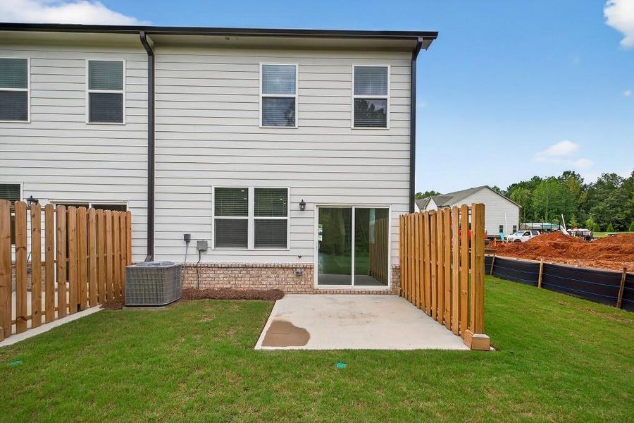 Exterior details and patio area of a home in Fernhurst, McDonough (Image 20). Exterior details and patio area of a home in Fernhurst, McDonough (Image 20).