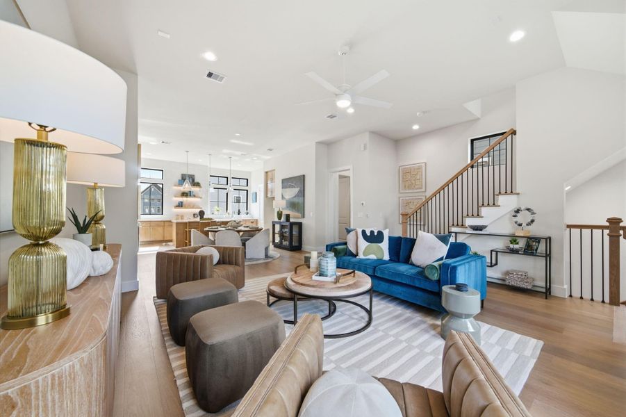 Furnished interior view inside a new home in Spring Valley Creek, Houston (Image 5).