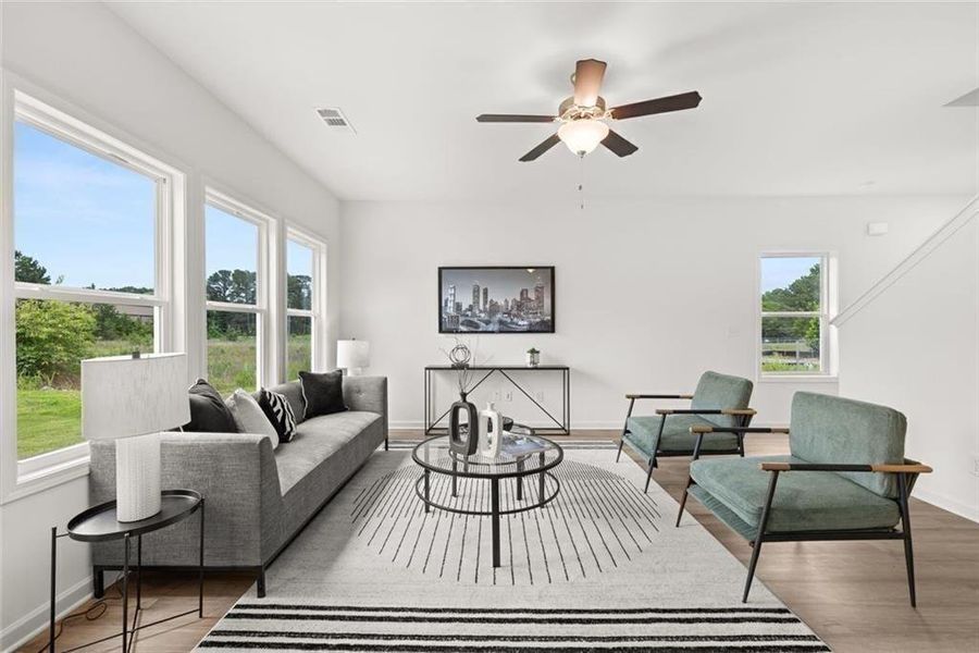 Furnished interior view inside a new home in , Loganville (Image 19).