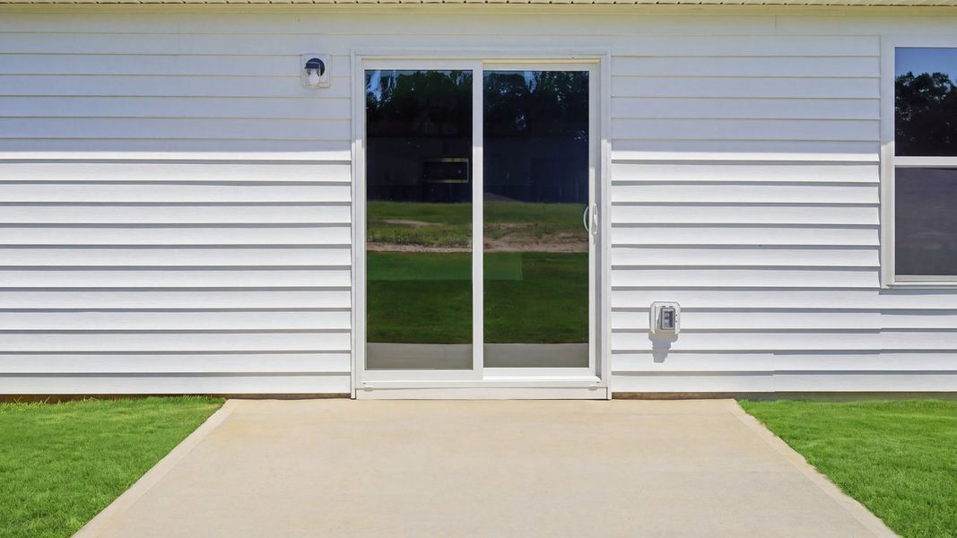 Exterior details and patio area of a home in Carter Ridge, Greenville (Image 23).