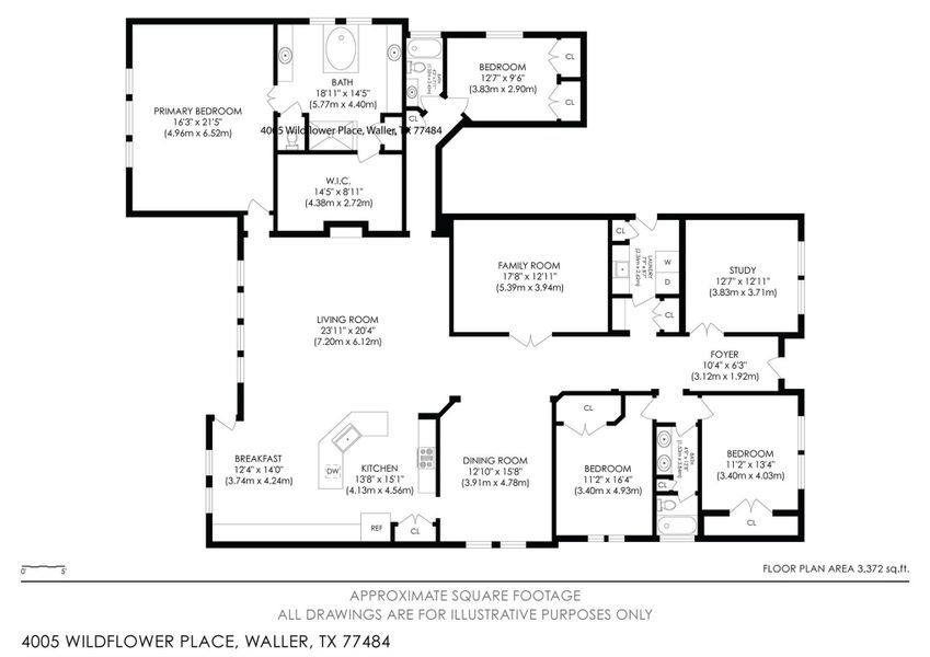 2D floor plan layout of this home in , Waller, TX (Image 5).