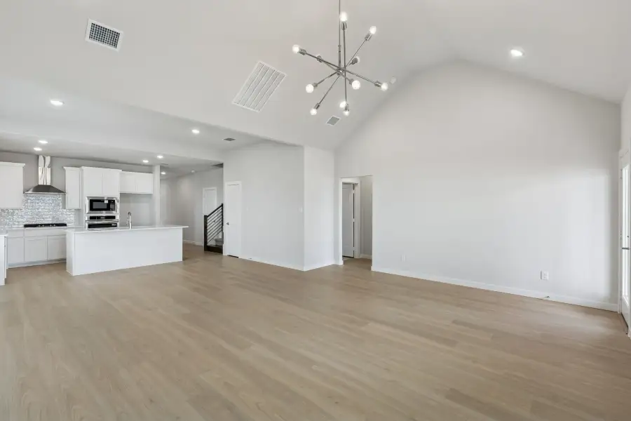 Open First Floor in the Stanley II home plan by Trophy Signature Homes – REPRESENTATIVE PHOTO