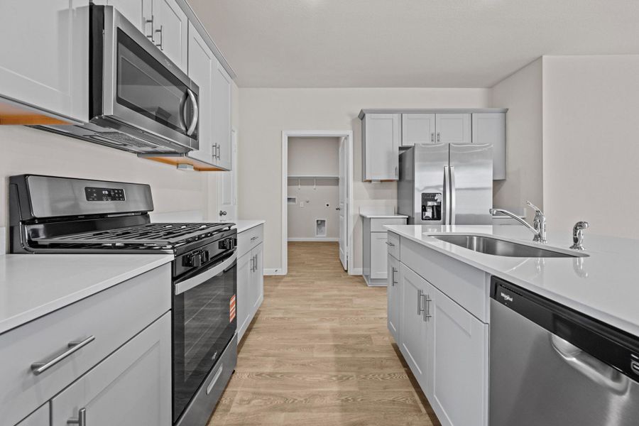 Furnished interior view inside a new home in Whisper South, San Marcos (Image 8). Furnished interior view inside a new home in Whisper South, San Marcos (Image 8).