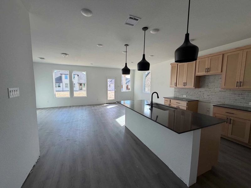 Open Kitchen-Living-Dining Room Construction Progress