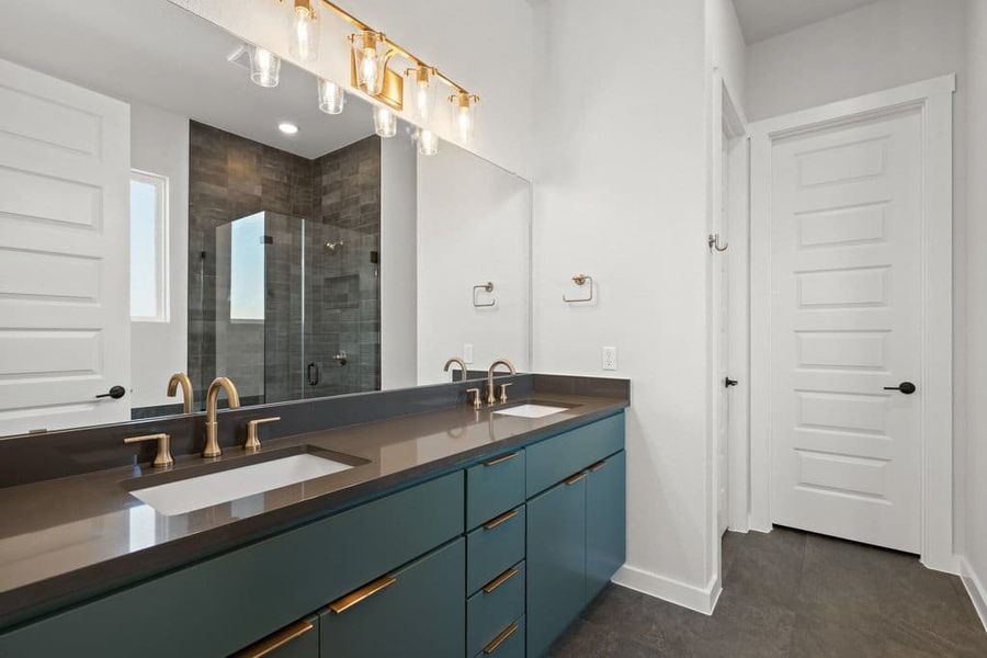 Furnished interior view inside a new home in Lariat, Liberty Hill (Image 14).