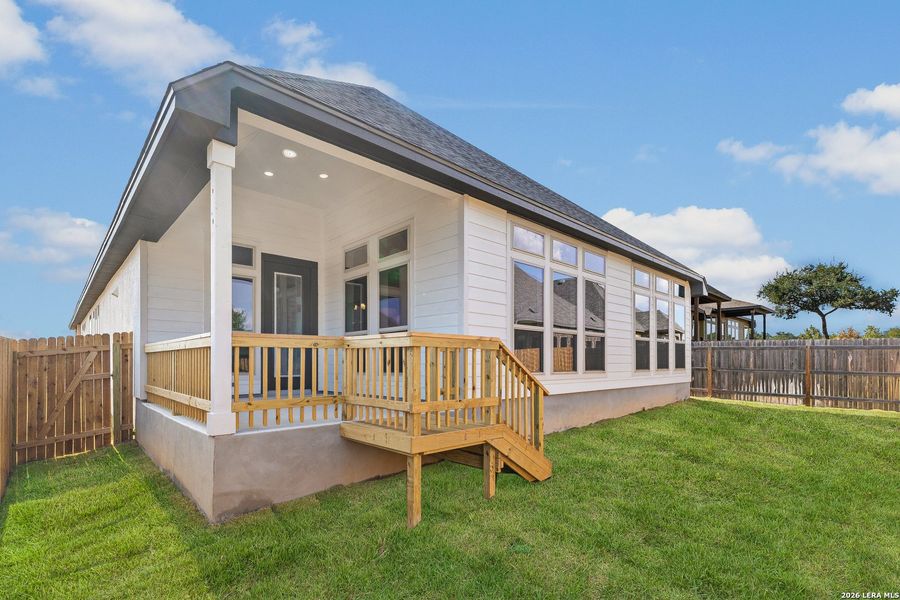 Exterior details and patio area of a home in , Castroville (Image 3). Exterior details and patio area of a home in , Castroville (Image 3).