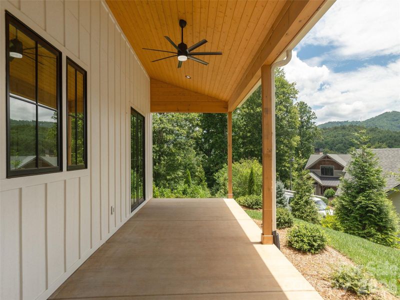Exterior details and patio area of a home in , Asheville (Image 4).