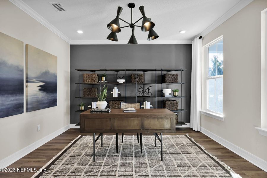 Furnished interior view inside a new home in Double Branch, Middleburg (Image 22).