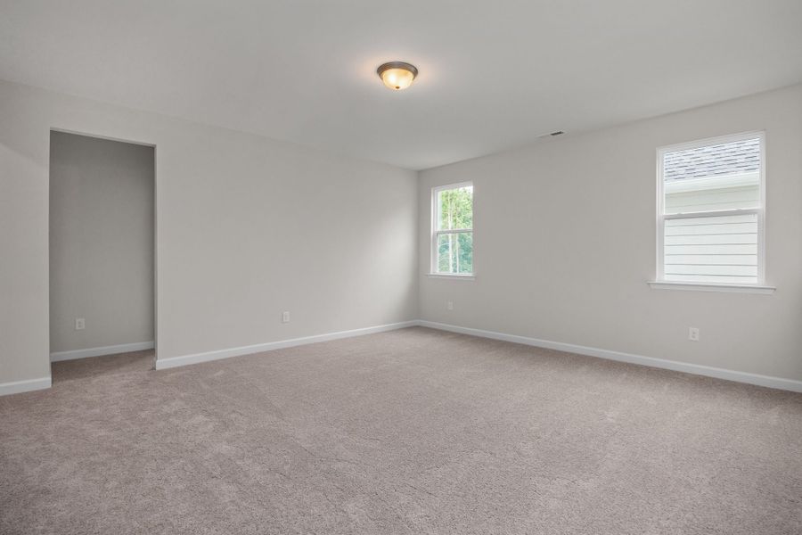 Representative unfurnished interior of a home built from the The Aspen by Davidson Homes LLC in Wendell Ridge, Wendell (Image 27). Representative unfurnished interior of a home built from the The Aspen by Davidson Homes LLC in Wendell Ridge, Wendell (Image 27).