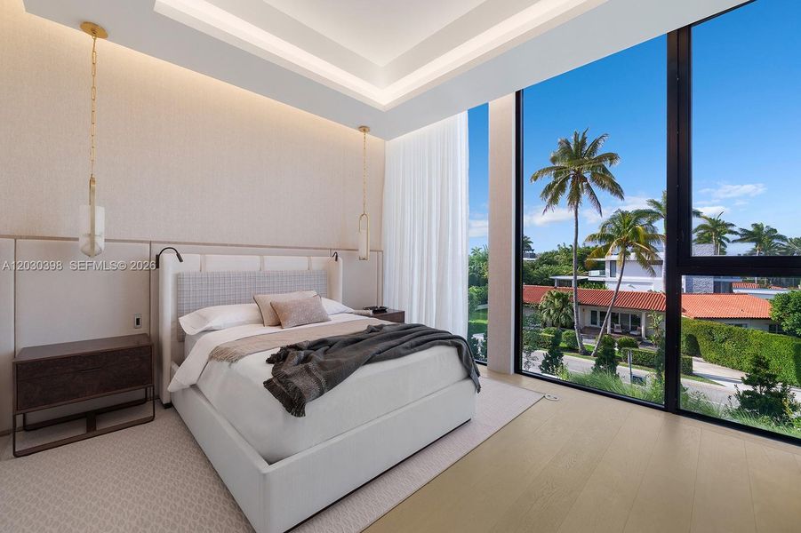 Furnished interior view inside a new home in , Miami Beach (Image 27).