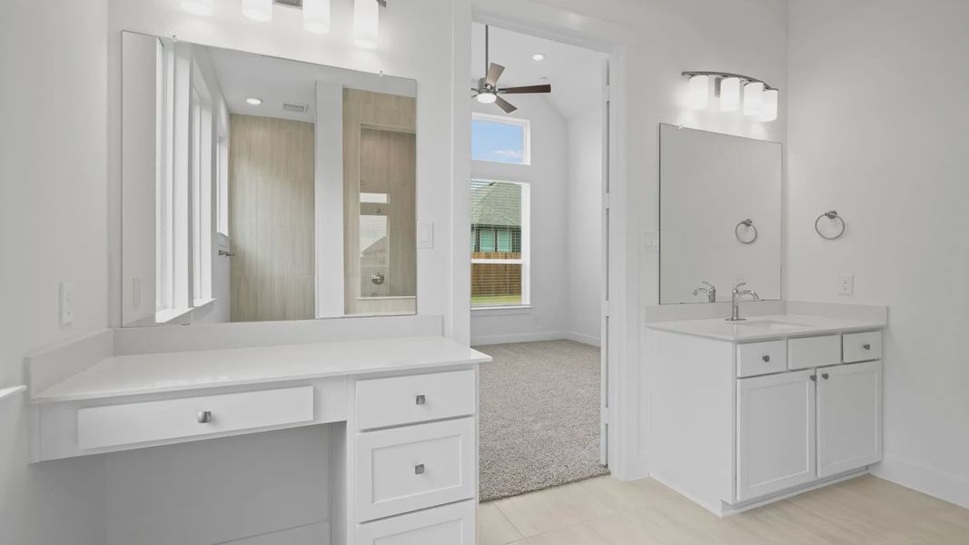 Furnished interior view inside a new home in Lakes of Cane Island, Katy (Image 8).