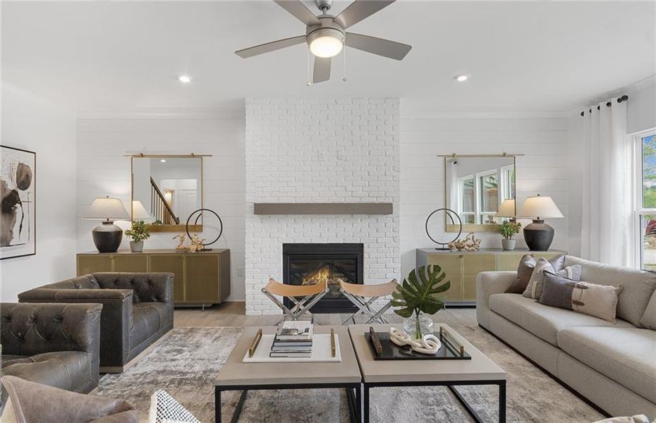 Furnished interior view inside a new home in Sierra Creek, Hoschton (Image 9).