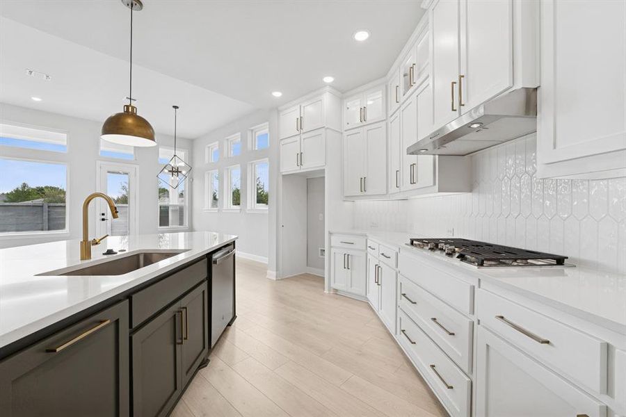 Furnished interior view inside a new home in Painted Tree - Classic Series, McKinney (Image 13). Furnished interior view inside a new home in Painted Tree - Classic Series, McKinney (Image 13).