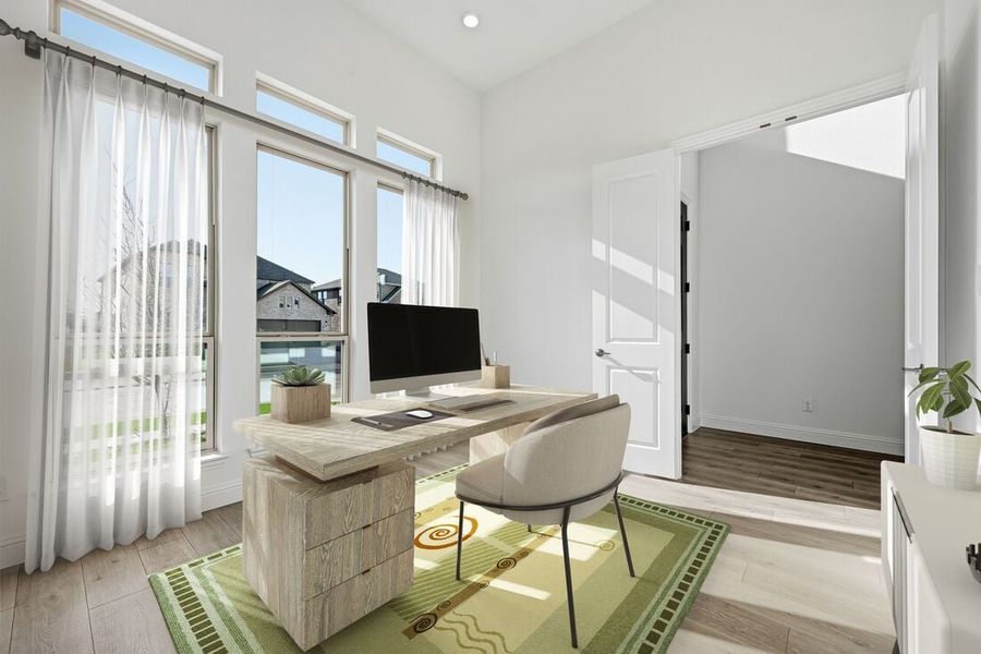 Representative furnished interior of a home built from the Sonoma by Taylor Morrison in The Ranch at Uptown Celina 55s, Celina (Image 9).