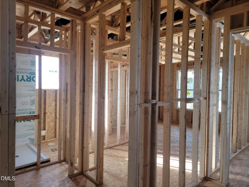 In-progress construction of a new home in Tobacco Road, Angier, NC (Image 32).