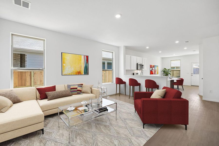 Furnished interior view inside a new home in Mavera, Conroe (Image 13).