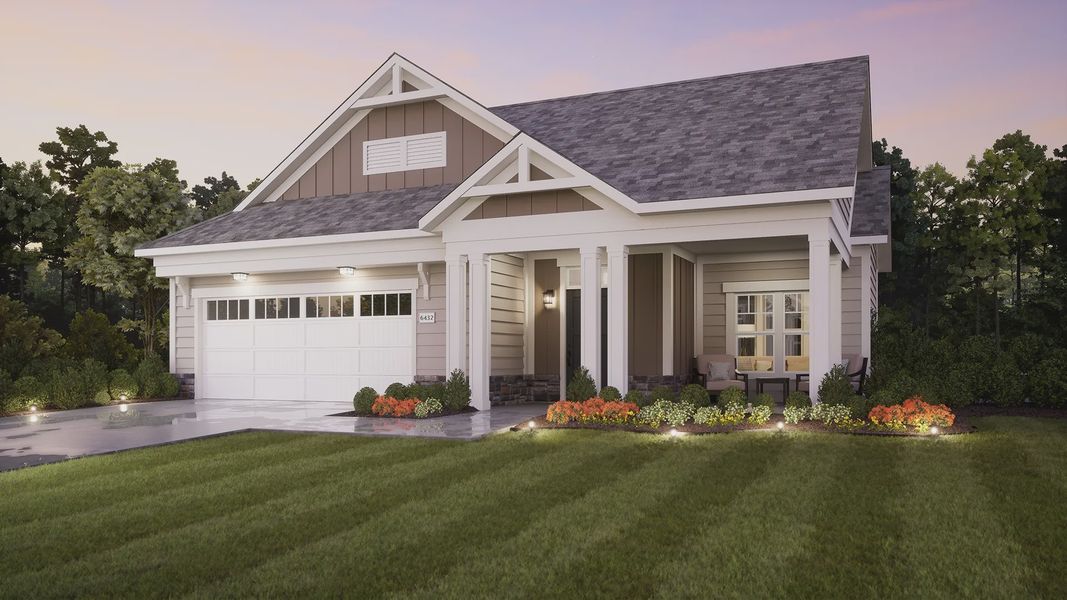 Representative exterior photo of a completed home built from the Palazzo by Epcon Communities in The Courtyards at Stewarts Creek, Smyrna, TN (Image 24).